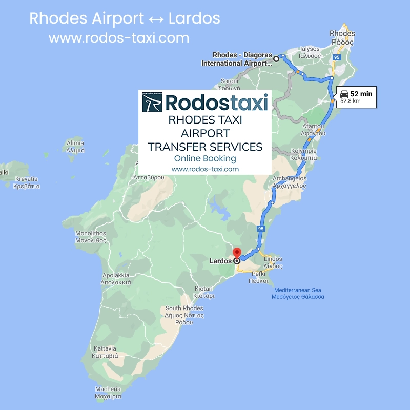 RodosTaxi - Rhodes Diagoras International Airport (RHO) to Lardos